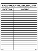 Portable A Frame Hazard ID Board